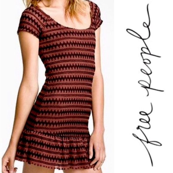 Free People Knit Mini Dress Size Medium - Picture 2 of 9